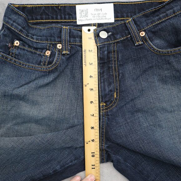 Ralph Lauren Pants Womens 6 Blue Flat Front Straight Pockets Casual Denim Jeans - Picture 3 of 16